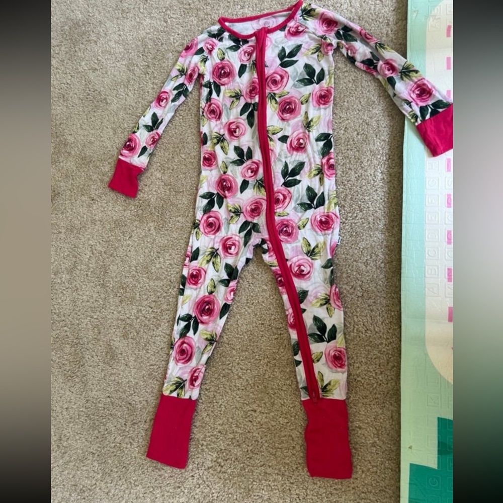 Little Sleepies Roses Zippy
